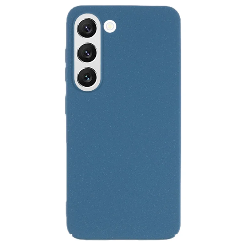 For Samsung Galaxy S22 5G Cell Phone Case Shockproof Matte Texture Anti-scratch Hard PC Phone Cover - Blue