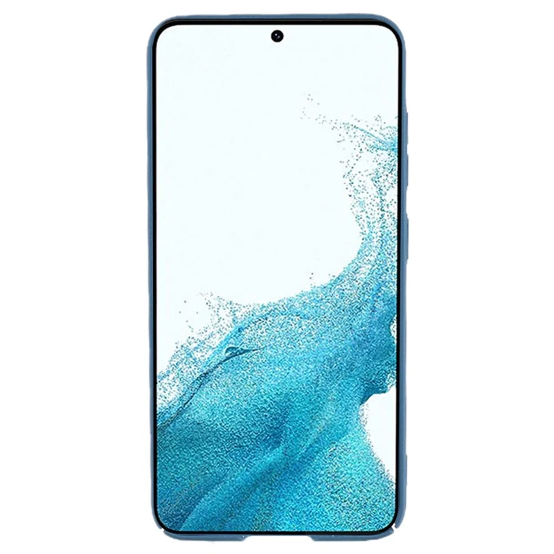 For Samsung Galaxy S22 5G Cell Phone Case Shockproof Matte Texture Anti-scratch Hard PC Phone Cover - Blue