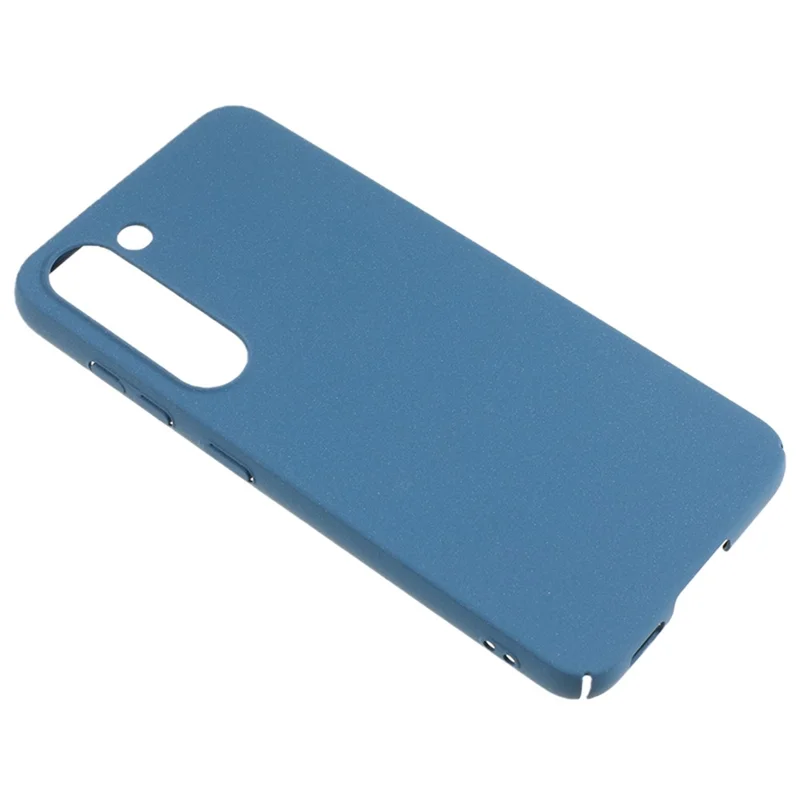 For Samsung Galaxy S22 5G Cell Phone Case Shockproof Matte Texture Anti-scratch Hard PC Phone Cover - Blue