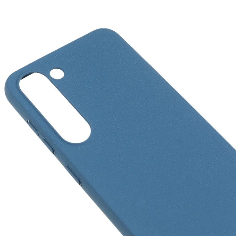 For Samsung Galaxy S22 5G Cell Phone Case Shockproof Matte Texture Anti-scratch Hard PC Phone Cover - Blue