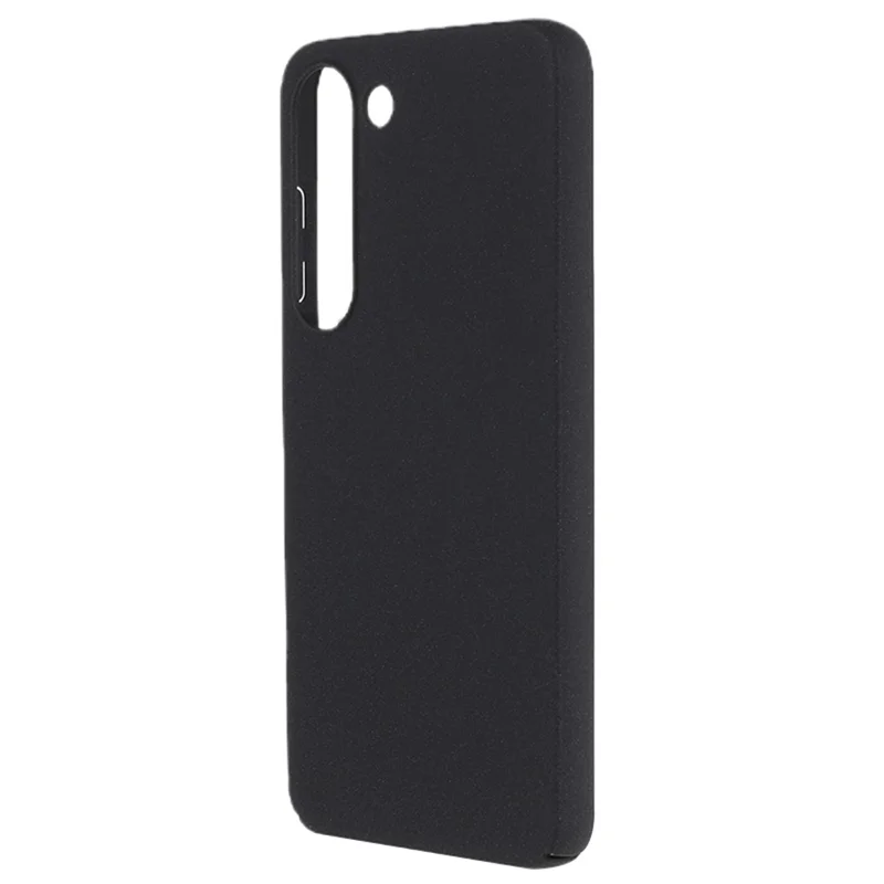 For Samsung Galaxy S22 5G Cell Phone Case Shockproof Matte Texture Anti-scratch Hard PC Phone Cover - Black