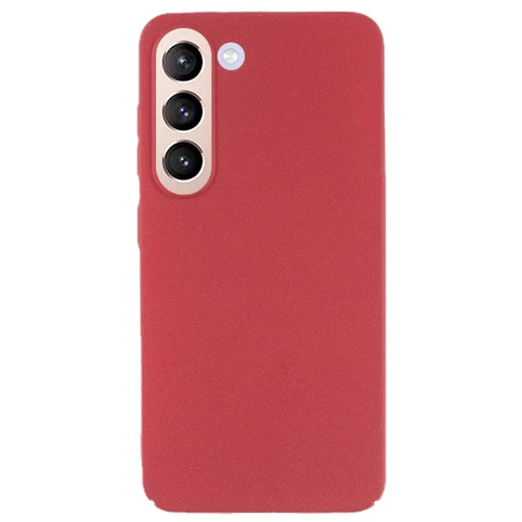Pour Samsung Galaxy S21+ 5G Matte Texture Hard PC Phone Cover Shockproof Phone Case - Wine Red