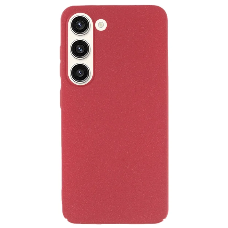 For Samsung Galaxy S23 Matte Hard PC Phone Case Scratch-resistant Phone Cover - Wine Red
