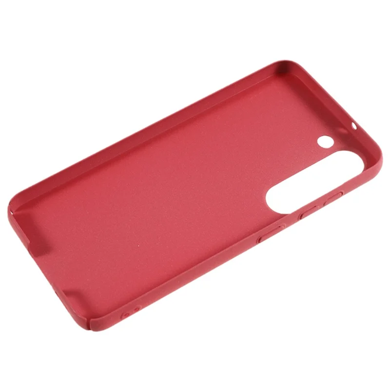 For Samsung Galaxy S23 Matte Hard PC Phone Case Scratch-resistant Phone Cover - Wine Red