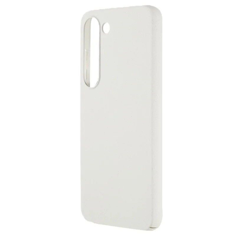 For Samsung Galaxy S23 Matte Hard PC Phone Case Scratch-resistant Phone Cover - White