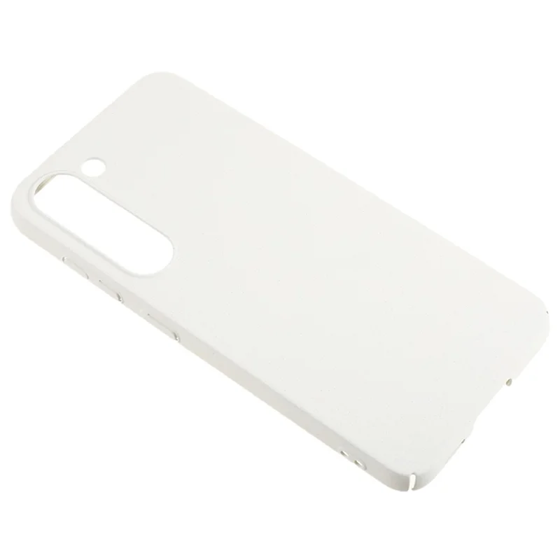 For Samsung Galaxy S23 Matte Hard PC Phone Case Scratch-resistant Phone Cover - White