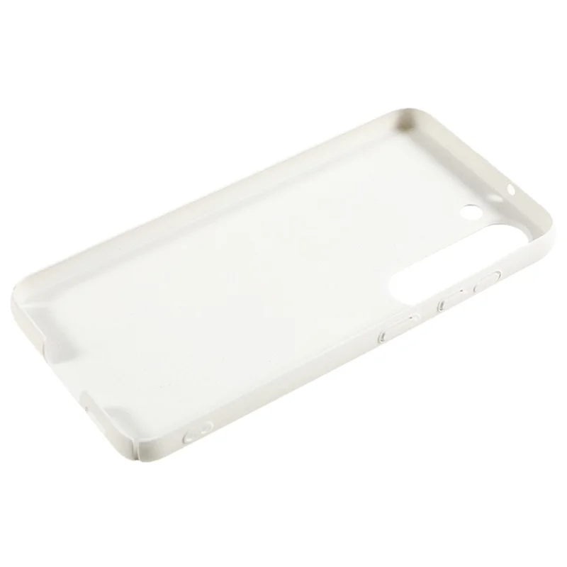 For Samsung Galaxy S23 Matte Hard PC Phone Case Scratch-resistant Phone Cover - White