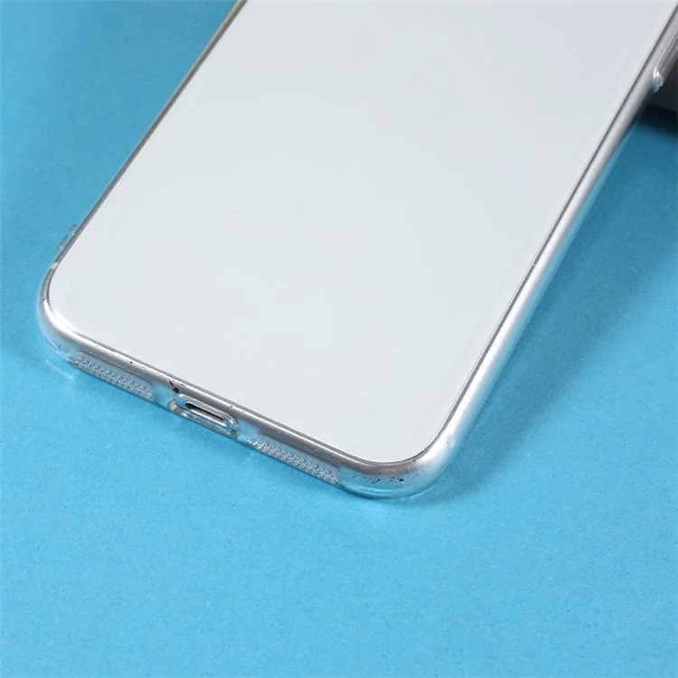 Para iPhone 12 6.1 polegadas Anti-Scratch Glass+PC Phone Case Lens Cover Protection Dustproof Mesh Phone Cover