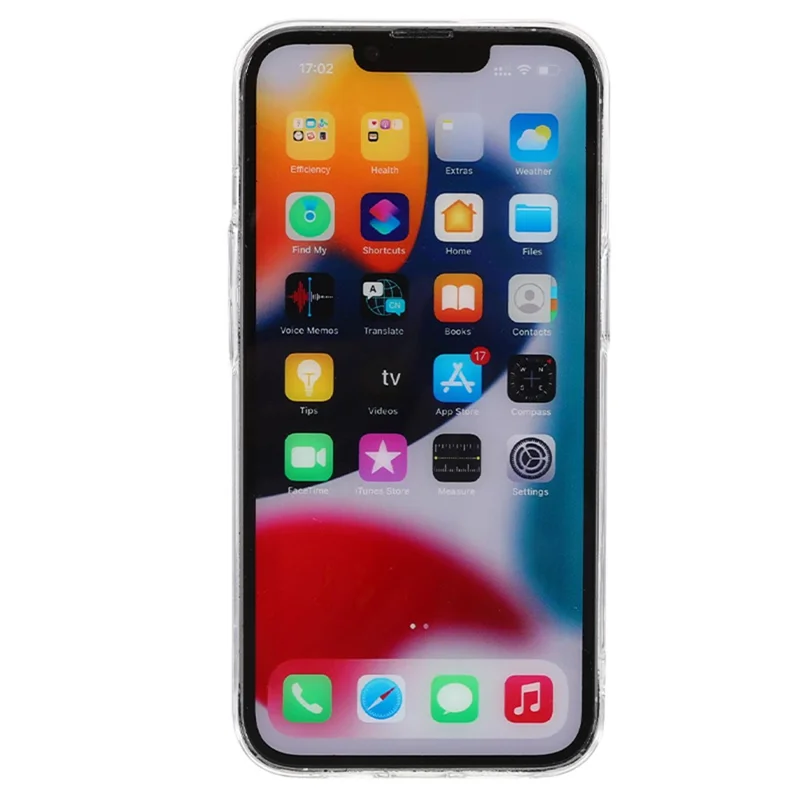 For iPhone 13 6.1 inch Clear PC Phone Case Anti-Scratch Dust-Proof Phone Cover with Lens Protector