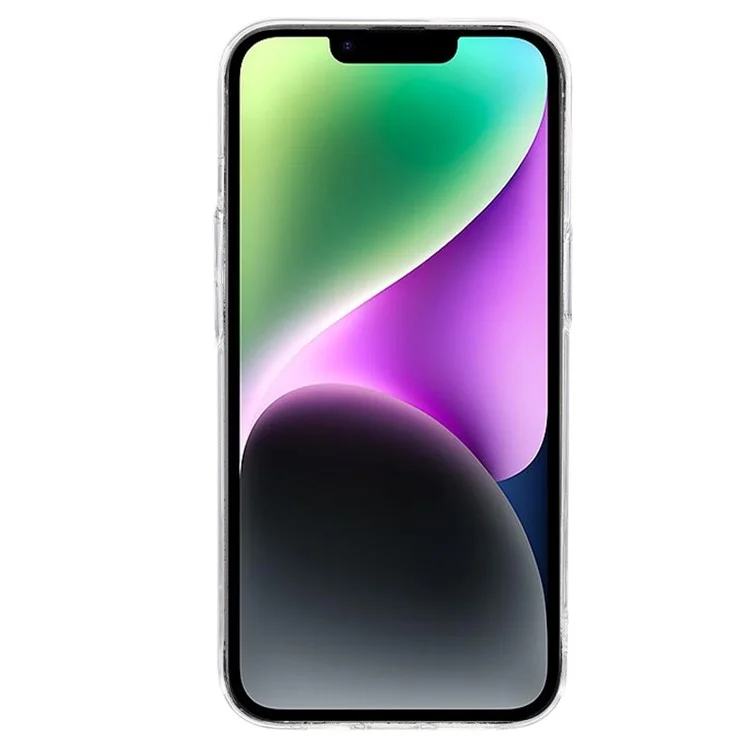 Funda protectora de cámara para iPhone 14 de PC duro y transparente