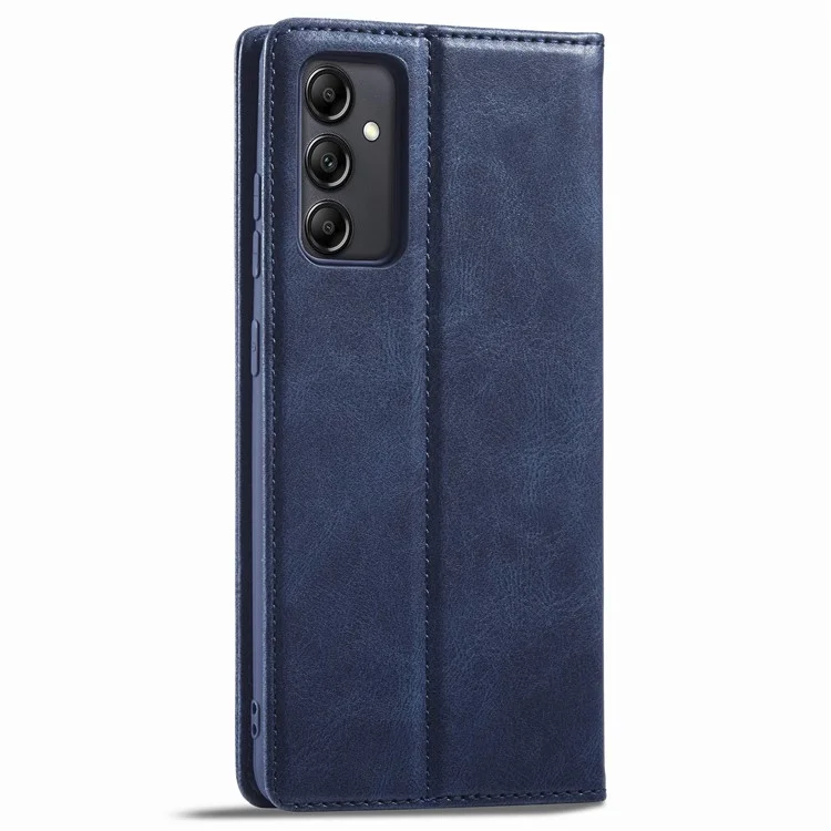 LC.IMEEKE For Samsung Galaxy A14 4G / 5G PU Leather Flip Wallet Case RFID Blocking Stand Phone Cover - Blue