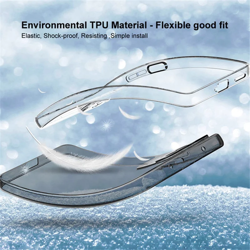 IMAK UX-5 Series for Sony Xperia 10 V Soft TPU Phone Case Anti-scratch Cell Phone Cover - Transparent