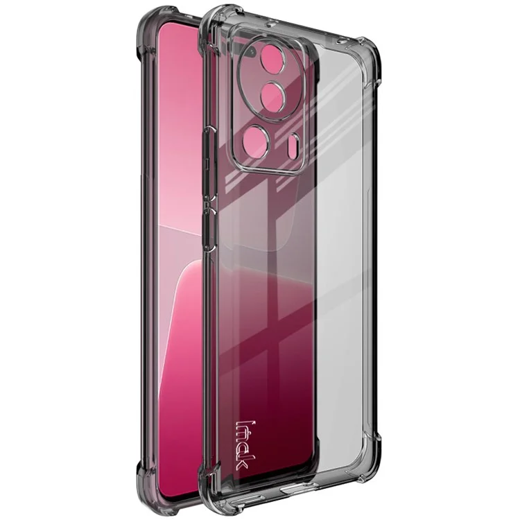 IMAK Para Xiaomi 13 Lite / Civi 2 5G Funda de Teléfono Airbag a Prueba de Caídas Cubierta Trasera de TPU Transparente - Negro Transparente