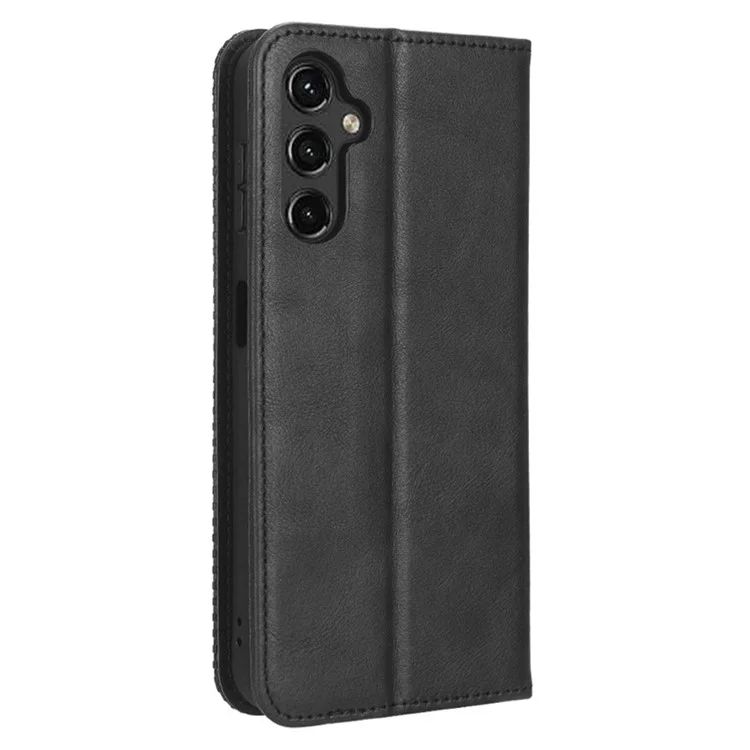Per Samsung Galaxy A24 4G (162,1 x 77,6 x 8,3 mm) Custodia per smartphone in pelle PU Vintage con supporto Wallet Anti-drop - Nero