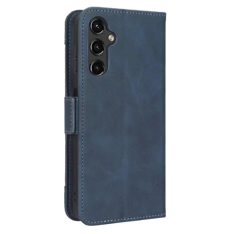 Cover per telefono con portafoglio e supporto in pelle con multi fessi per Samsung Galaxy A24 4G (162.1 x 77.6 x 8.3mm) - Blu