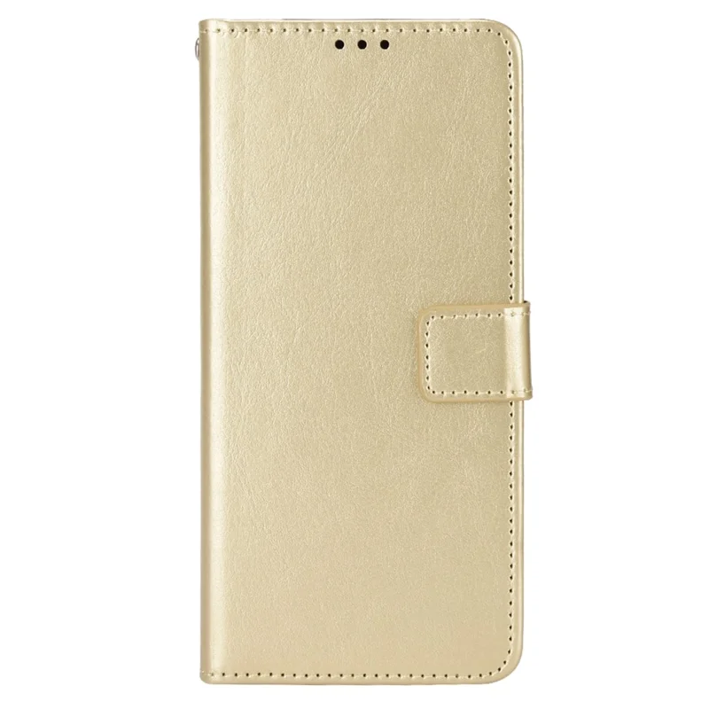 Stand Leather Phone Case per TCL 403, Crazy Horse Texture Wallet Cell Phone Cover - Oro
