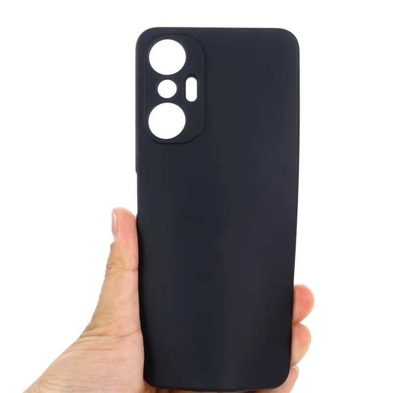 Para Infinix Hot 20S 4G Protector de carcasa de teléfono Antiarañazos Forro suave Funda de silicona líquida Cubierta de teléfono celular - Negro