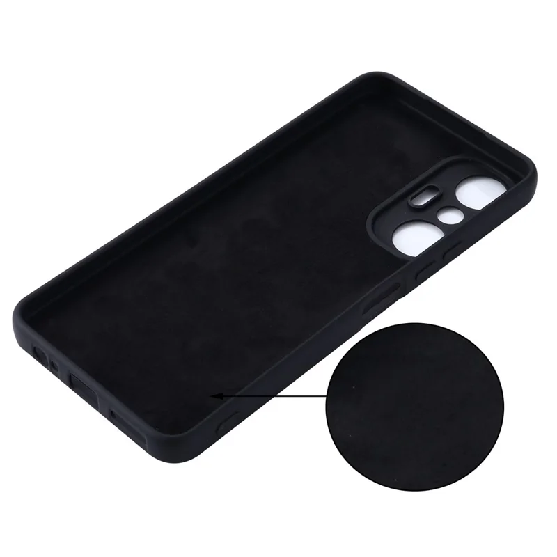 Para Infinix Hot 20S 4G Protector de carcasa de teléfono Antiarañazos Forro suave Funda de silicona líquida Cubierta de teléfono celular - Negro