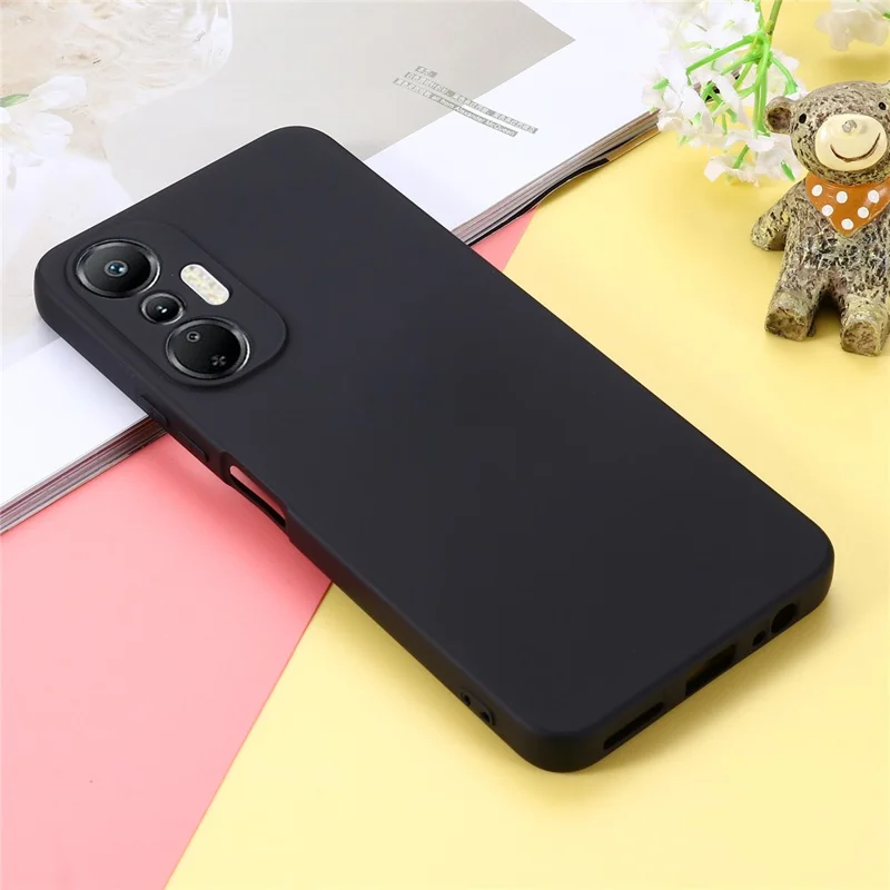 Para Infinix Hot 20S 4G Protector de carcasa de teléfono Antiarañazos Forro suave Funda de silicona líquida Cubierta de teléfono celular - Negro