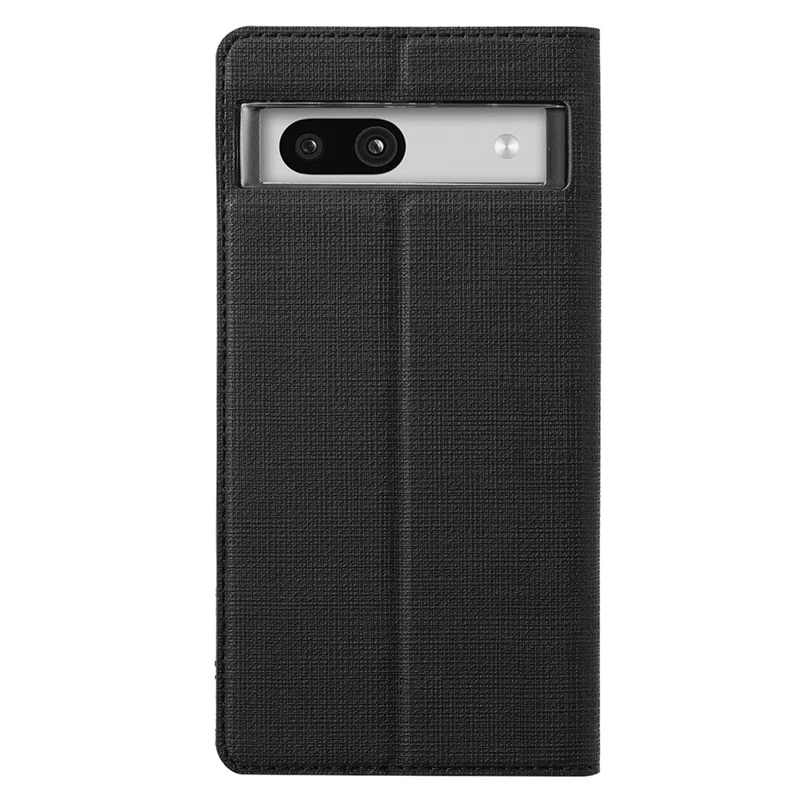 VILI DMX Series for Google Pixel 7a Card Slots Phone Case Mobile Phone PU Leather Stand Cover - Black