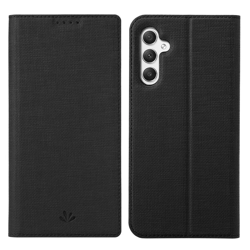 VILI DMX Series for Samsung Galaxy A34 5G Card Slots PU Leather Phone Case Stand Protective Cover - Black