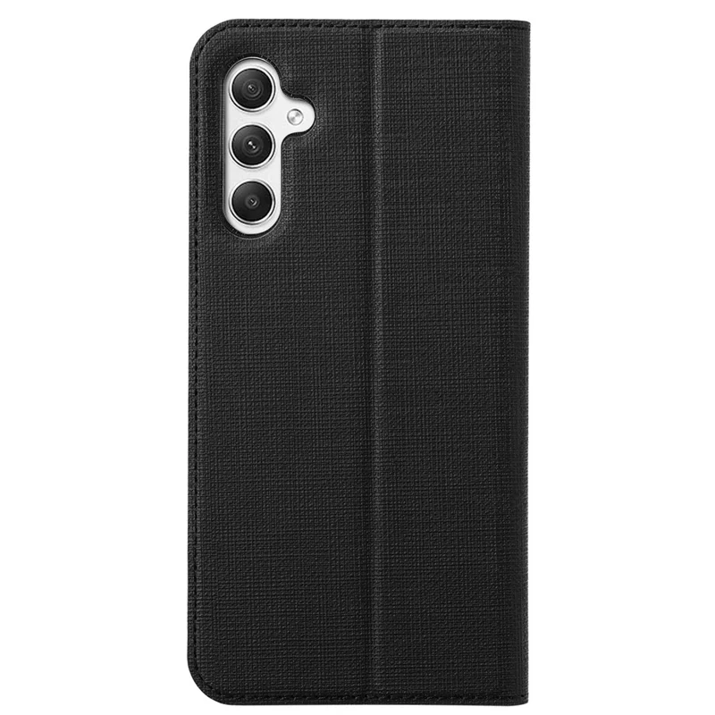 VILI DMX Series for Samsung Galaxy A34 5G Card Slots PU Leather Phone Case Stand Protective Cover - Black