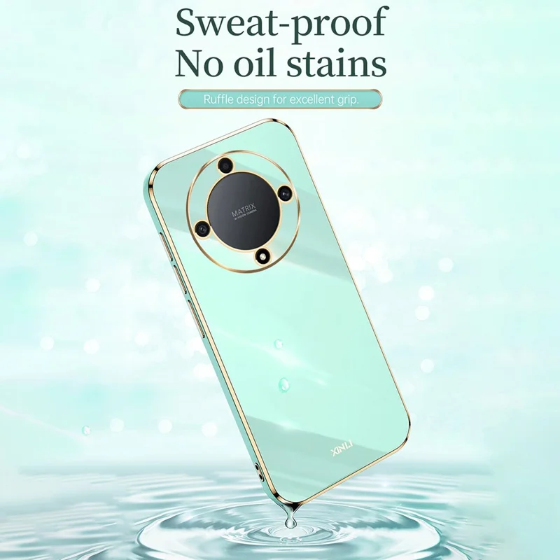 XINLI for Honor Magic5 Lite 5G / X9a 5G Electroplating TPU Phone Case Protective Phone Cover - Red