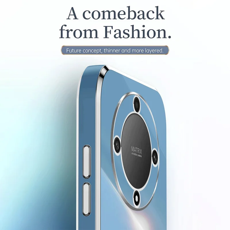 XINLI for Honor Magic5 Lite 5G / X9a 5G Electroplating TPU Phone Case Protective Phone Cover - Red