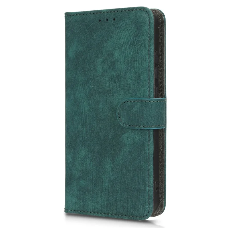 For Realme C55 4G / Narzo N55 4G RFID Blocking PU Leather Phone Case Stand Phone Wallet Cover with Strap - Green