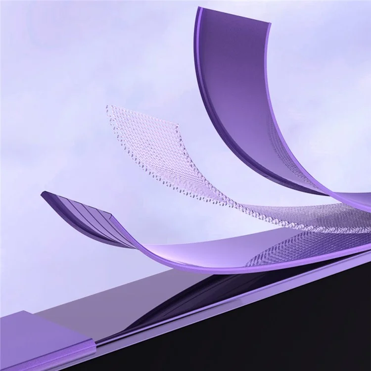 For iPhone 14 Pro Matte Finish Mobile Phone Case Electroplating Soft TPU Cover with Built-in Lens Protector - Dark Purple