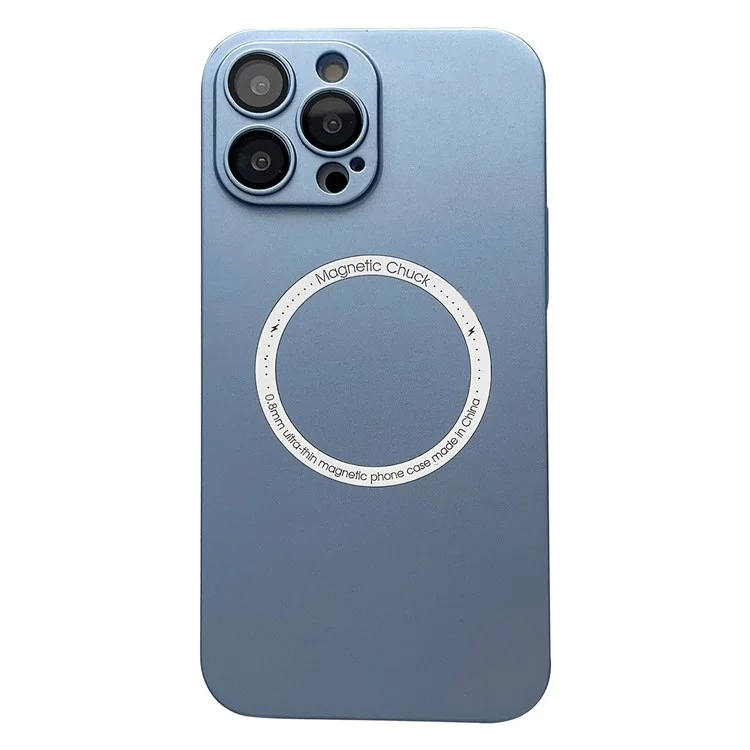 Étui pour iPhone 14 Pro Coque de téléphone fine Coque de protection en PC 0,8 mm avec protection de l'objectif - Bleu