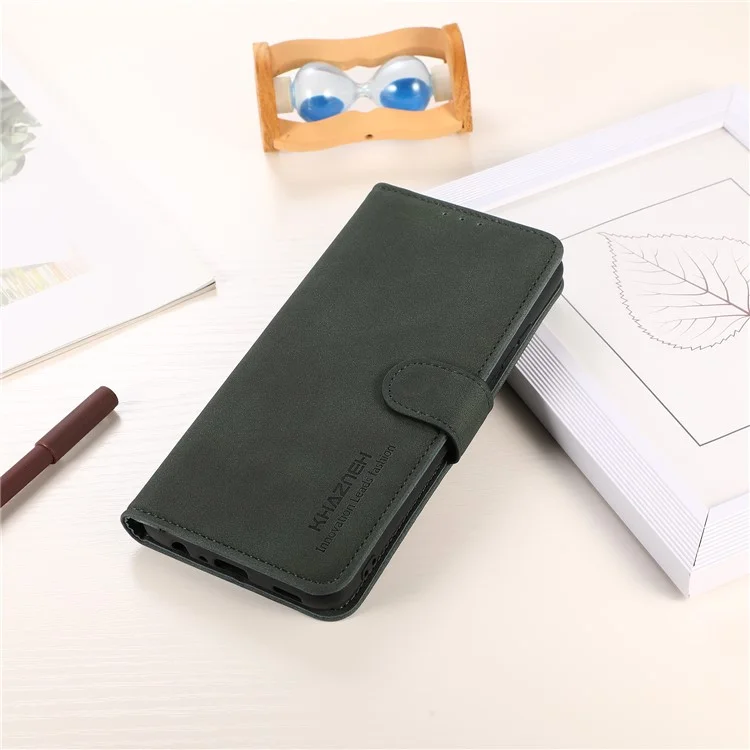 KHAZNEH Für Sony Xperia 1 V Anti-Fading Ledertasche mit Standfunktion und Geldbörse - Grün