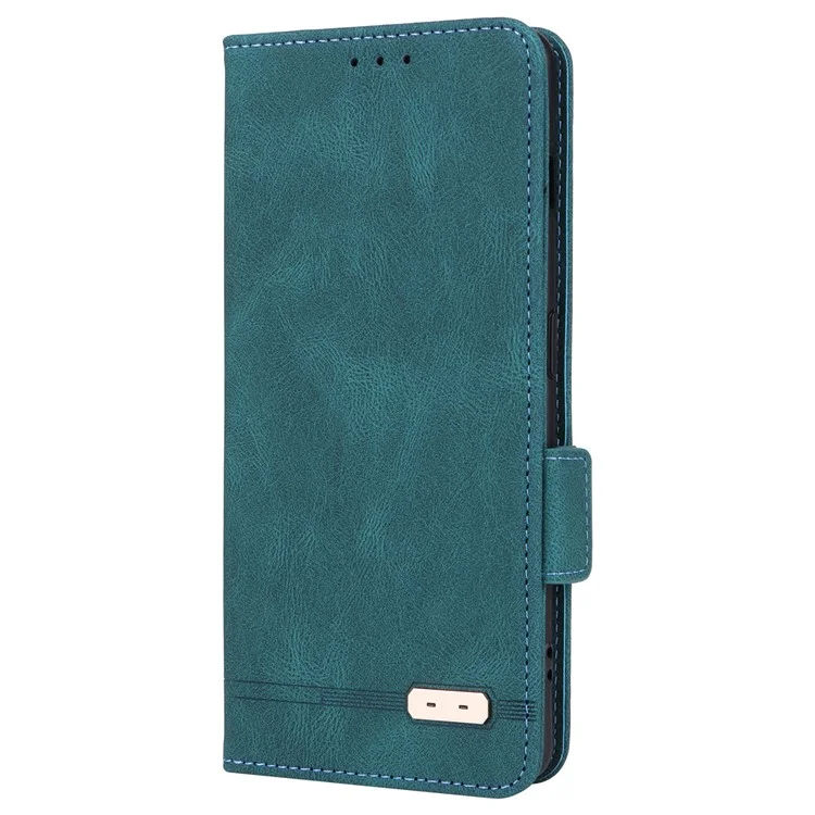 Para OnePlus Ace 2 5G / 11R 5G Anti-scratch Magnetic PU Leather Anti-drop Case Hardware Decor Wallet Stand Shell - Azul