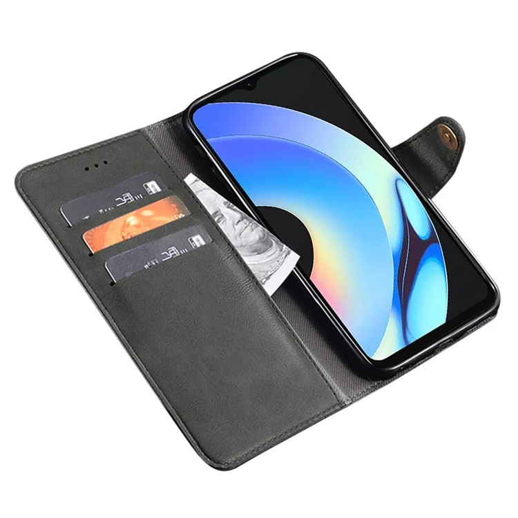 IDEWEI для Realme GT Neo 5 5G / GT3 5G Чехол для сотового телефона Flip Leather Wallet Cell Phone Stand Cover - Черный