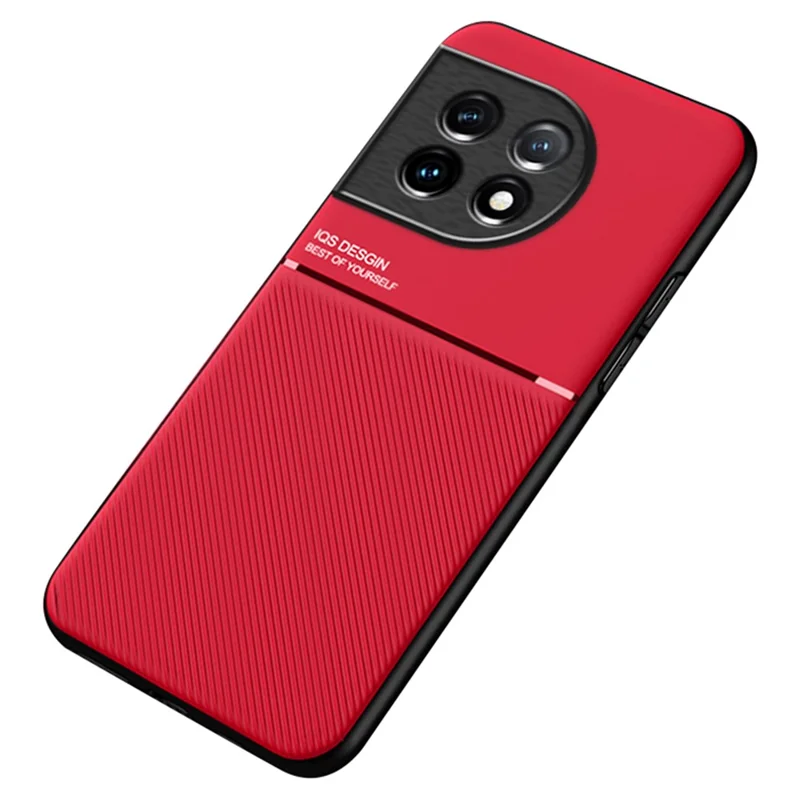 Кожаный TPU-чехол для OnePlus Ace 2 5G / 11R 5G, защитный тонкий чехол с принтом линий - Красный