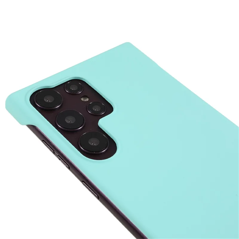 For Samsung Galaxy S22 Ultra 5G Skin-touch Frameless Phone Case Hard PC Phone Cover - Light Cyan
