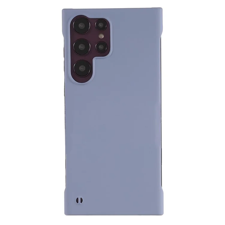 For Samsung Galaxy S23 Ultra Frameless Hard PC Phone Case Skin-touch Protective Phone Cover - Lavender Grey