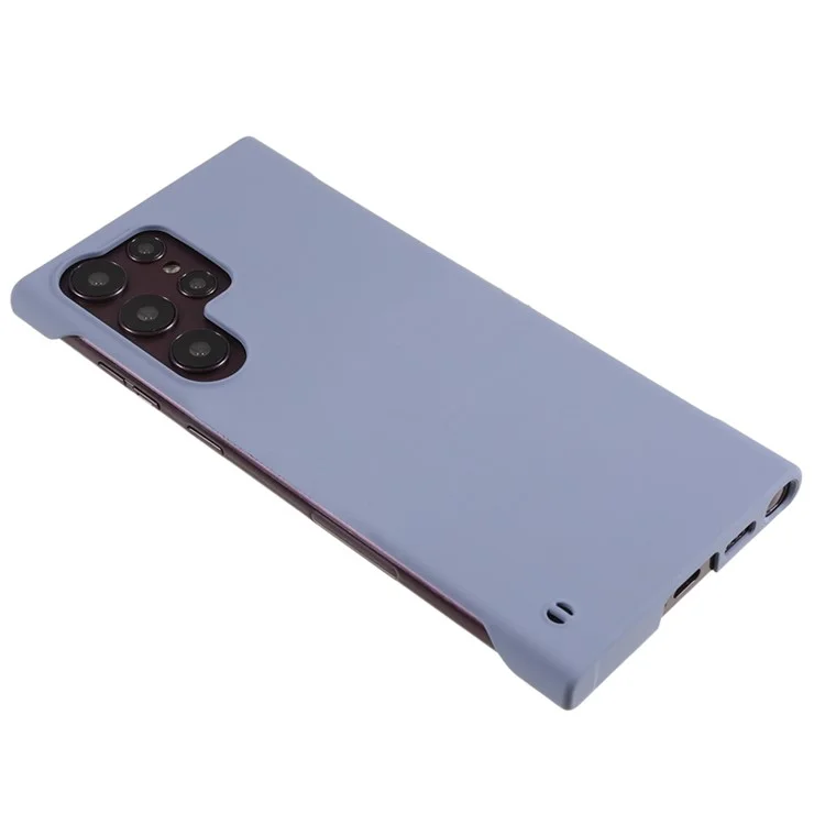 For Samsung Galaxy S23 Ultra Frameless Hard PC Phone Case Skin-touch Protective Phone Cover - Lavender Grey