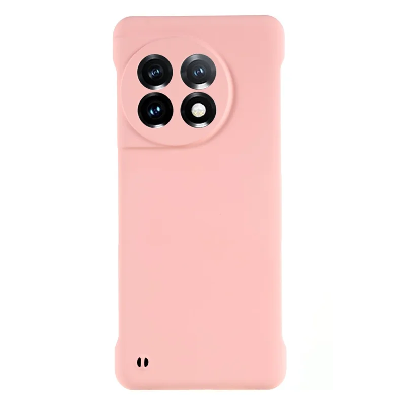 Per OnePlus 11 5G Custodia per telefono senza cornice Guscio rigido in PC Touch skin Assorbimento degli urti Custodia slim - Rosa