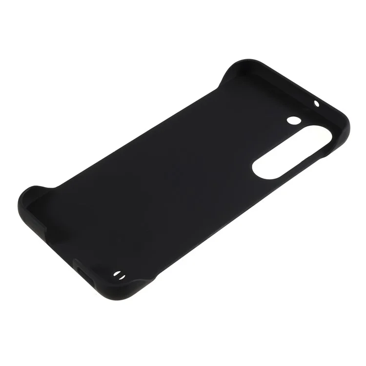 For Samsung Galaxy S21+ 5G Frameless Back Cover Hard PC Skin-touch Shockproof Cell Phone Case - Black