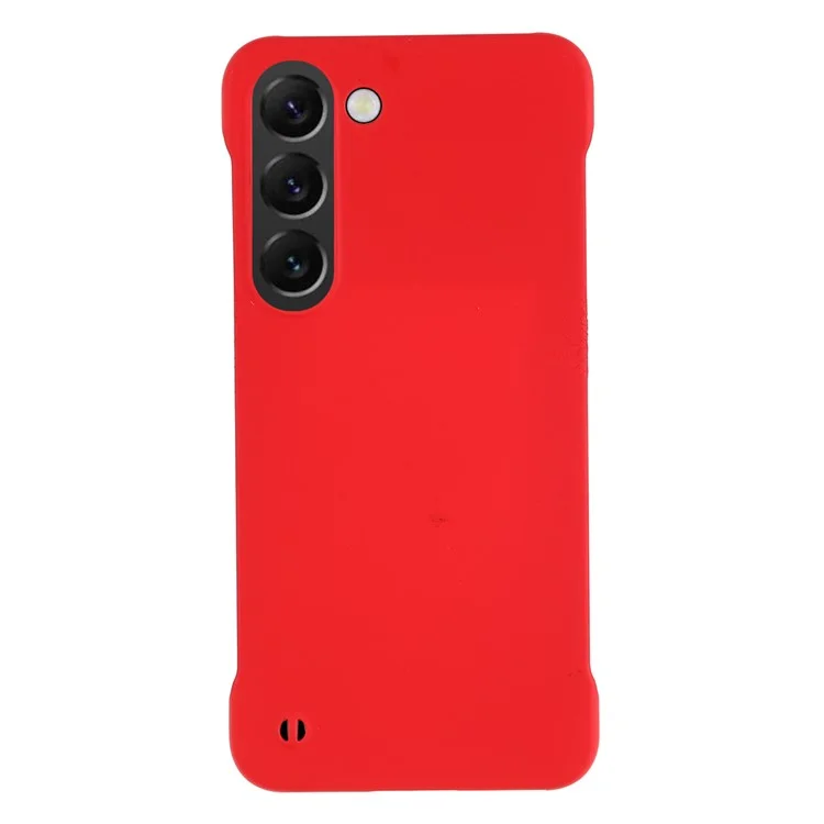 For Samsung Galaxy S21 5G Frameless Slim Skin-touch Phone Case Hard PC Anti-Scratch Cover - Red