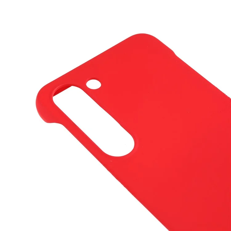 For Samsung Galaxy S21 5G Frameless Slim Skin-touch Phone Case Hard PC Anti-Scratch Cover - Red