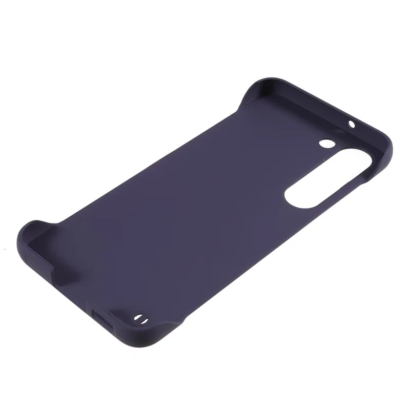 For Samsung Galaxy S21 5G Frameless Slim Skin-touch Phone Case Hard PC Anti-Scratch Cover - Dark Purple