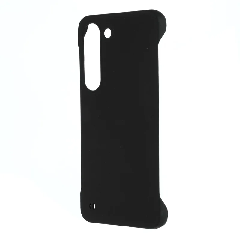 For Samsung Galaxy S23+ Frameless PC Phone Case Skin-touch Protective Hard Mobile Phone Cover - Black