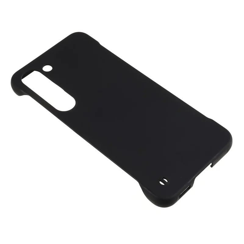For Samsung Galaxy S23+ Frameless PC Phone Case Skin-touch Protective Hard Mobile Phone Cover - Black