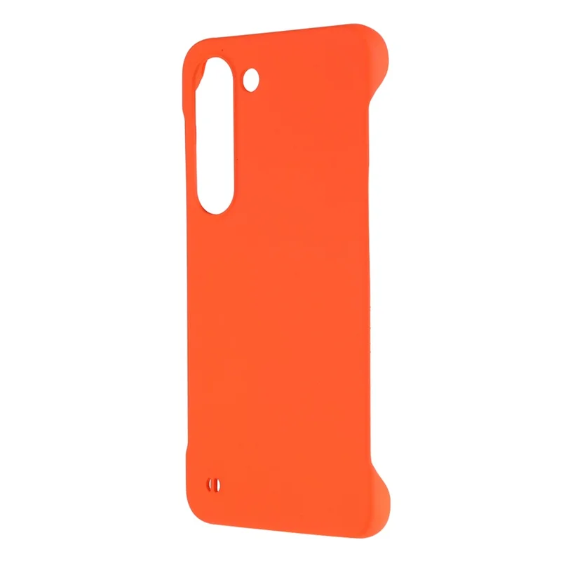 For Samsung Galaxy S23+ Frameless PC Phone Case Skin-touch Protective Hard Mobile Phone Cover - Orange