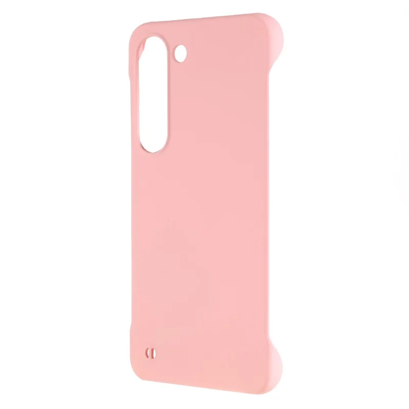 For Samsung Galaxy S23+ Frameless PC Phone Case Skin-touch Protective Hard Mobile Phone Cover - Pink