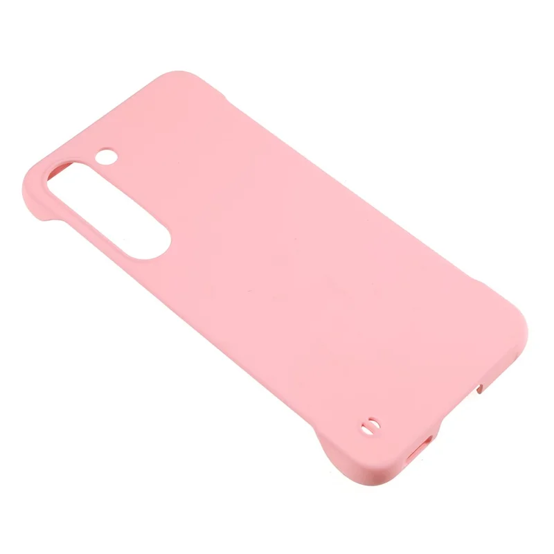 For Samsung Galaxy S23+ Frameless PC Phone Case Skin-touch Protective Hard Mobile Phone Cover - Pink