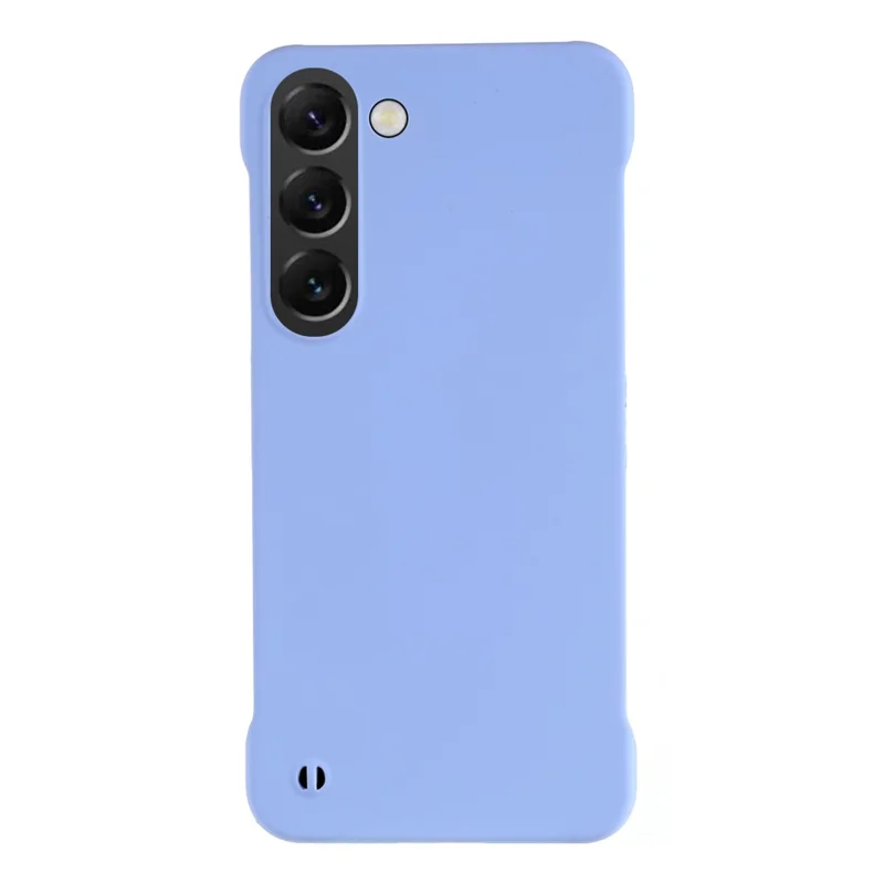 For Samsung Galaxy S21 FE 5G Hard PC Cell Phone Protector Frameless Skin-touch Shockproof Phone Case Cover - Light Purple