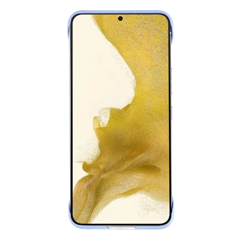 For Samsung Galaxy S21 FE 5G Hard PC Cell Phone Protector Frameless Skin-touch Shockproof Phone Case Cover - Light Purple